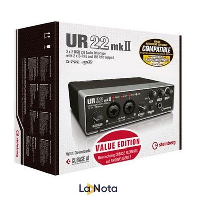 USB аудиоинтерфейс Steinberg UR22 MK2 Value Edition