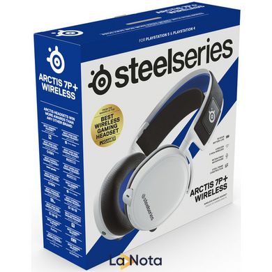 Навушники з мікрофоном SteelSeries Arctis 7+ White (61461)