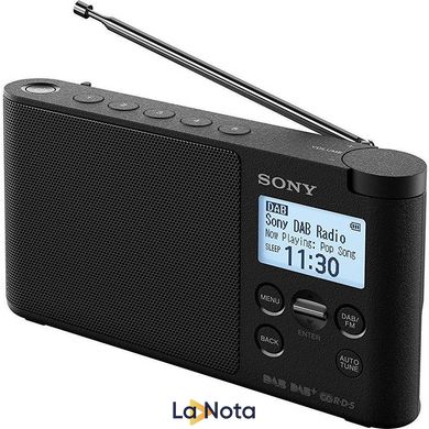 Портативний радіоприймач Sony XDR-S41D Black