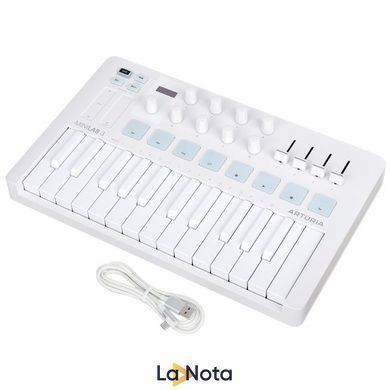 MIDI-клавиатура Arturia MiniLab 3 Alpine White