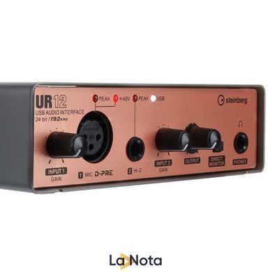 USB аудиоинтерфейс Steinberg UR12 Black