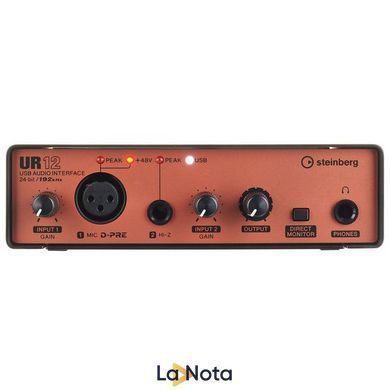 USB аудиоинтерфейс Steinberg UR12 Black