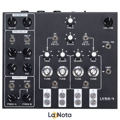 Аналоговый синтезатор SOMA Lyra-4 Black