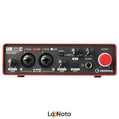 USB аудиоинтерфейс Steinberg UR22C Red