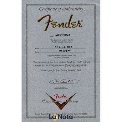 Електрогітара Fender 52 Tele BTB Relic