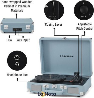 Проигрыватель виниловых дисков Crosley Cruiser Plus Tourmaline