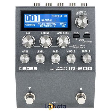 Гітарний процесор ефектів Boss IR-200 Amp & IR Cabinet