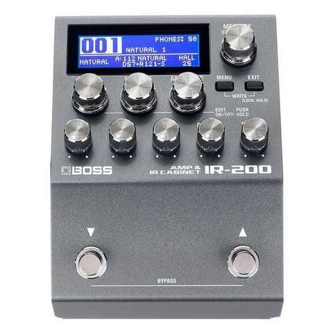 Гитарный процессор эффектов Boss IR-200 Amp & IR Cabinet купить в