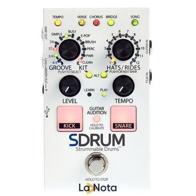 Гитарная педаль Digitech SDRUM Strummable Drums