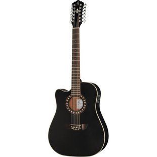 Акустична гітара Harley Benton Custom Line CLD-10SCE-12BKS LH