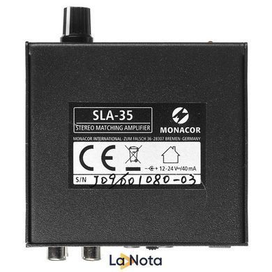 Мікрофонний передпідсилювач Monacor SLA-35
