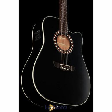 Акустическая гитара Harley Benton HB Custom Line CLD-10SCE BKS