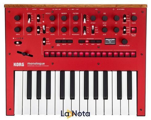 Аналоговий синтезатор Korg MONOLOGUE Red
