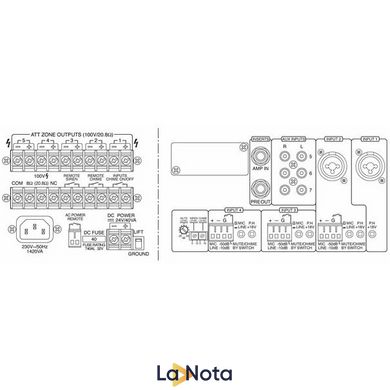 Підсилювач потужності Monacor PA-5480