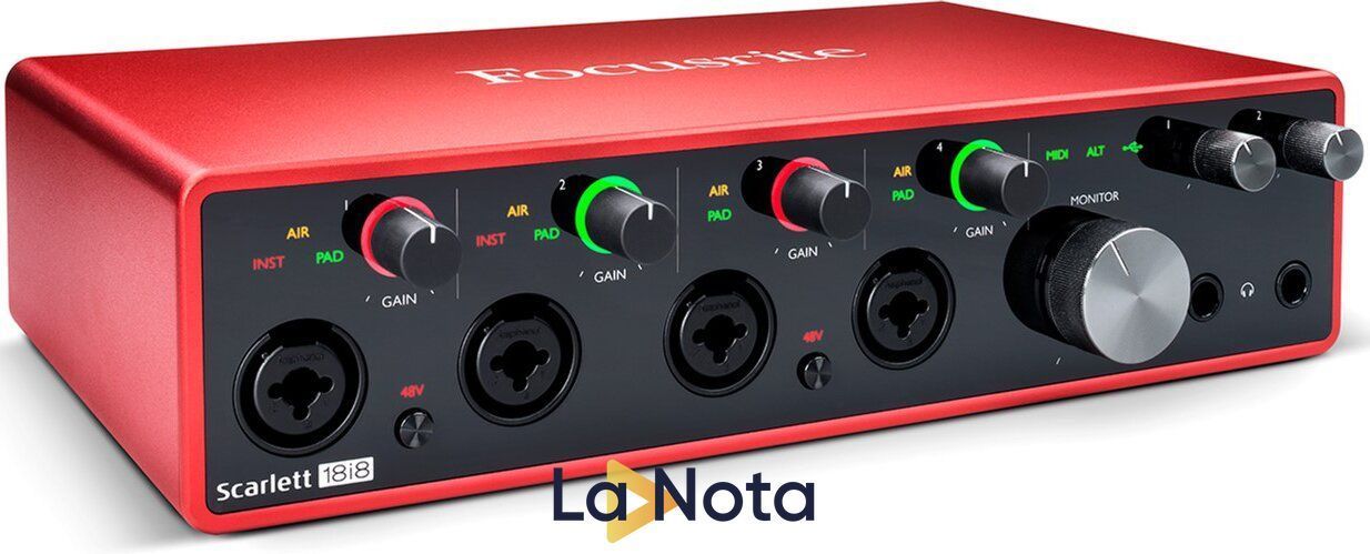 USB аудиоинтерфейс Focusrite Scarlett 18i8 USB 3rd Gen купить в