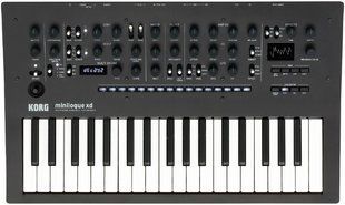 Аналоговий синтезатор Korg MINILOGUE-XD, Чорний