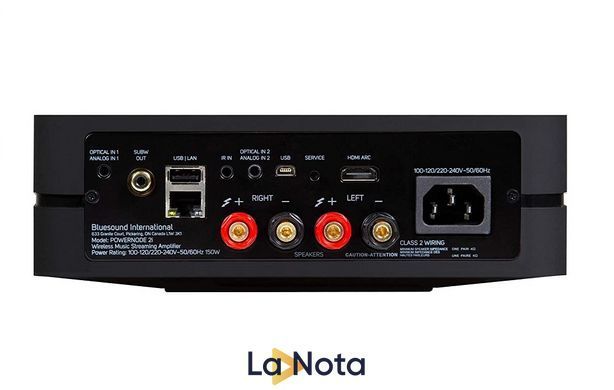 Мережевий аудіопрогравач BlueSound Powernode 2i Black