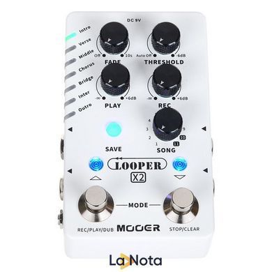 Гітарна педаль Mooer Stereo Looper X2
