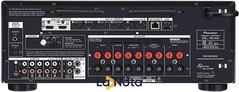 AV Ресивер Pioneer VSX-935 Silver