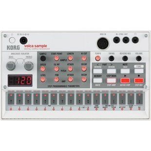 Аналоговый синтезатор Korg VOLCA-SAMPLE2, Белый