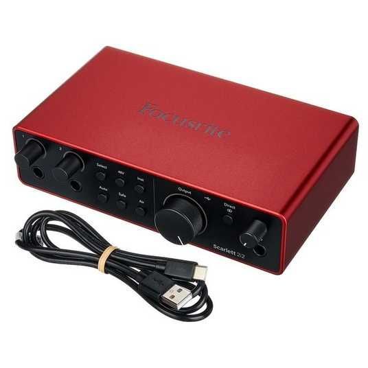 USB аудиоинтерфейс Focusrite Scarlett 2i2 4th Gen купить в