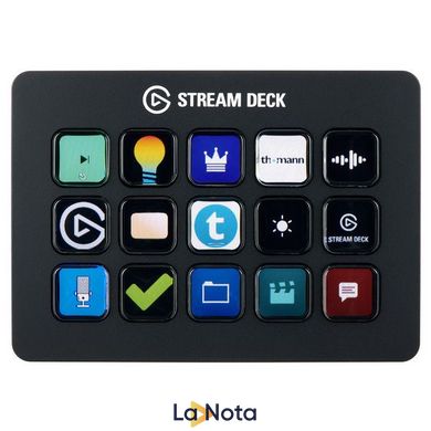 Відеоконтролер Elgato Stream Deck MK.2 Black (10GBA9901)