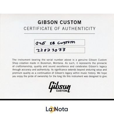 Акустична гітара Gibson J-45 Custom