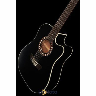 Акустическая гитара Harley Benton Custom Line CLD-10SCE-12BKS