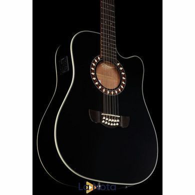 Акустическая гитара Harley Benton Custom Line CLD-10SCE-12BKS