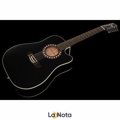 Акустическая гитара Harley Benton Custom Line CLD-10SCE-12BKS