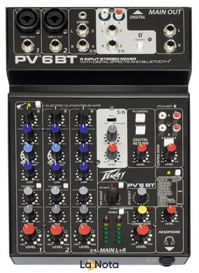 Микшерный пульт Peavey PV6 BT